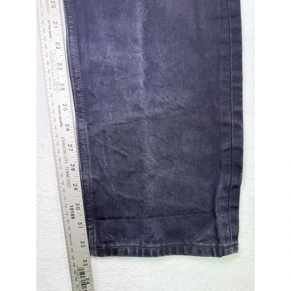 Levis 501 Jeans Mens 34x34 Dark Wash Straight Leg Button Fly Denim